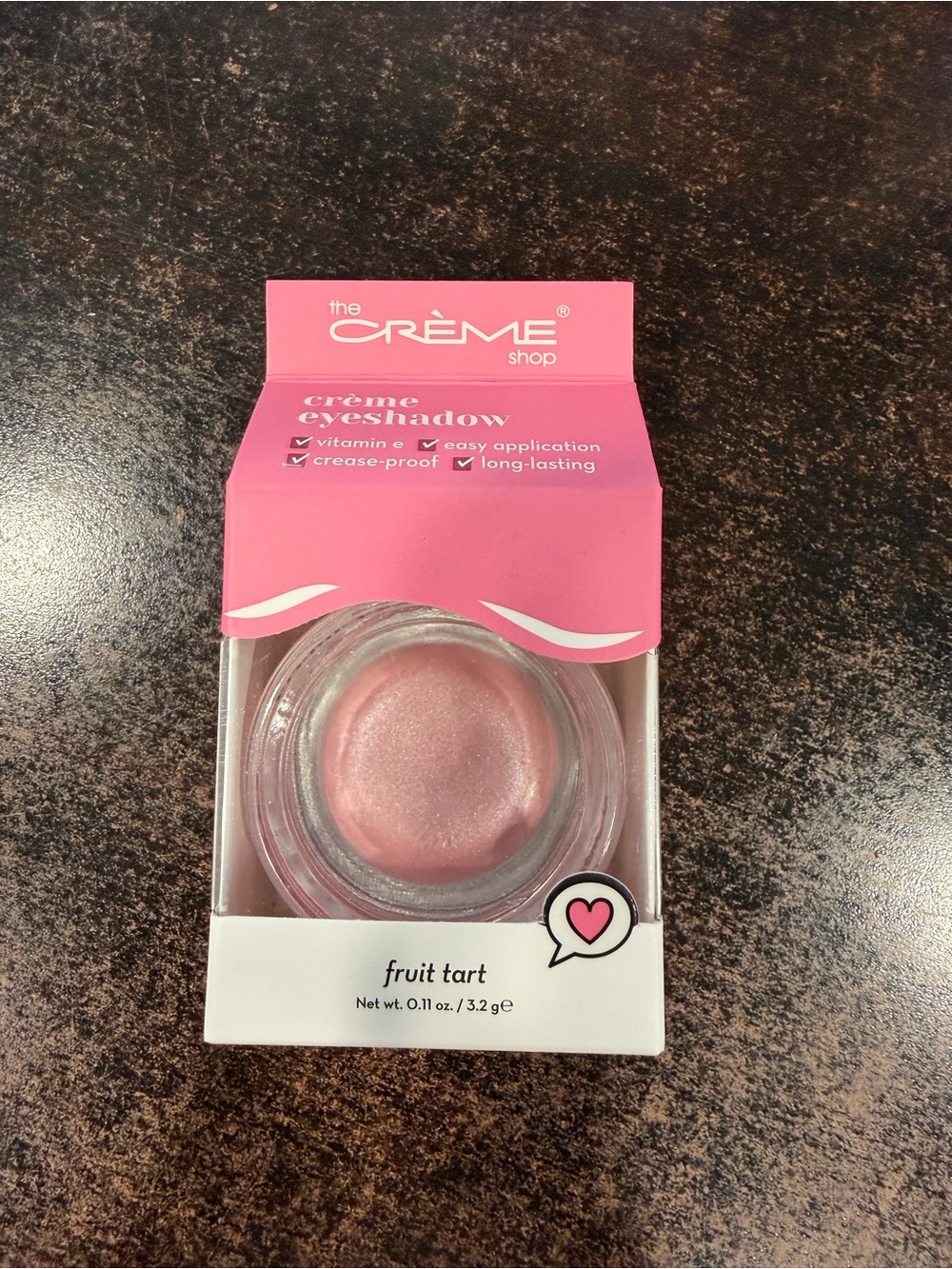 The Crème Shop Fruit Tart Pink Crème Eyeshadow - Soft Shimmer Pink